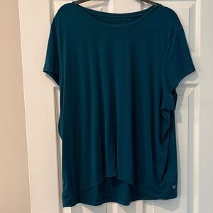 Athleta Deep Teal With Ease short Sleeve Tee Size XL